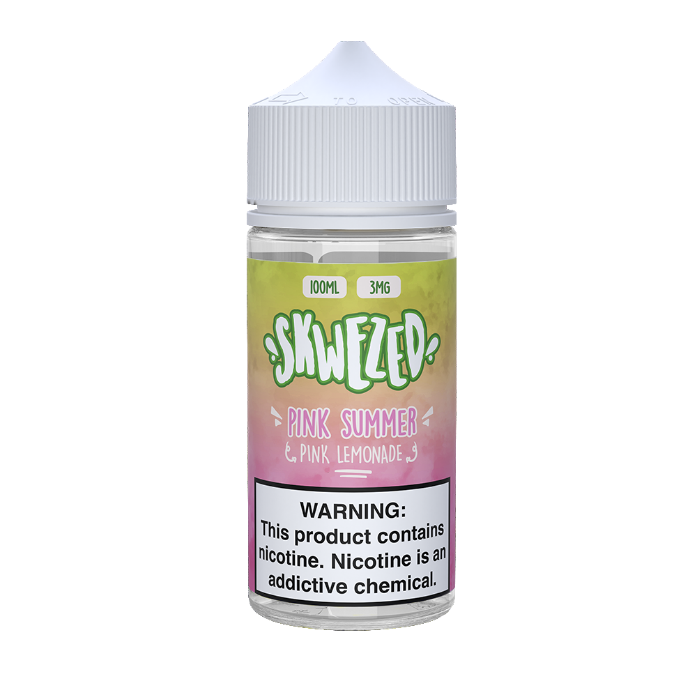 Skwezed Series E-Liquid | 100mL | 3mg | (Freebase) | Pink Summer (Pink Lemonade)
