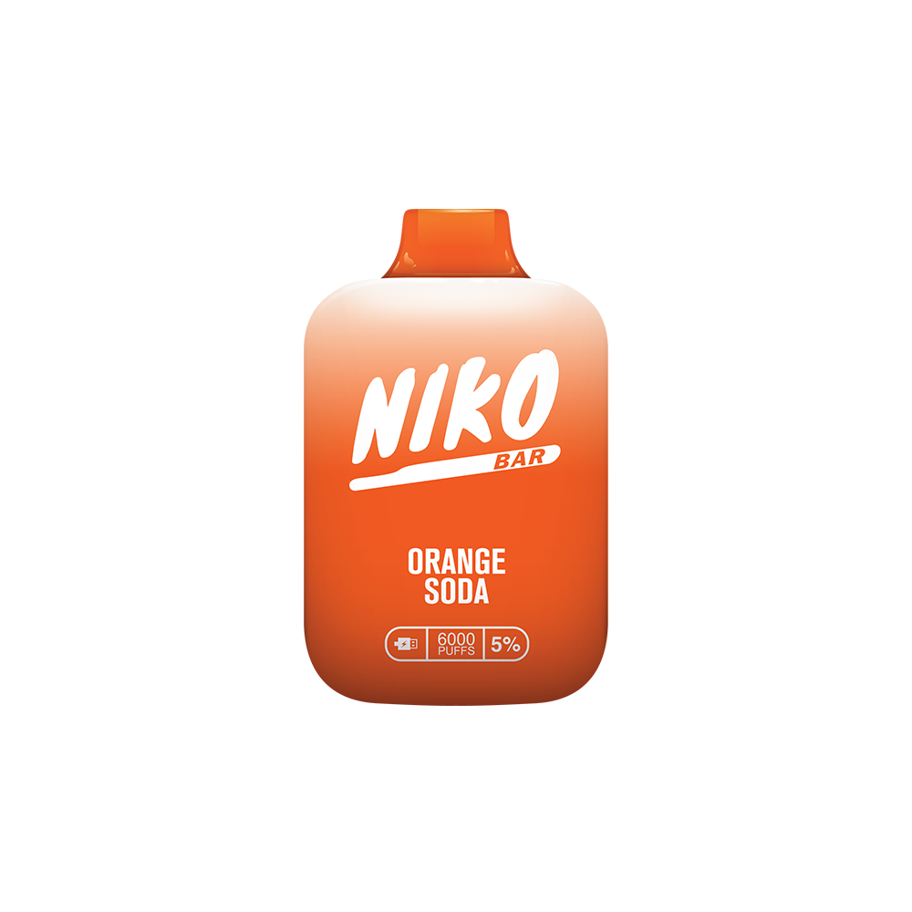 Niko Bar Disposable | 7000 Puffs | 15mL  | 50mg | MOQ 10pc | Orange Soda