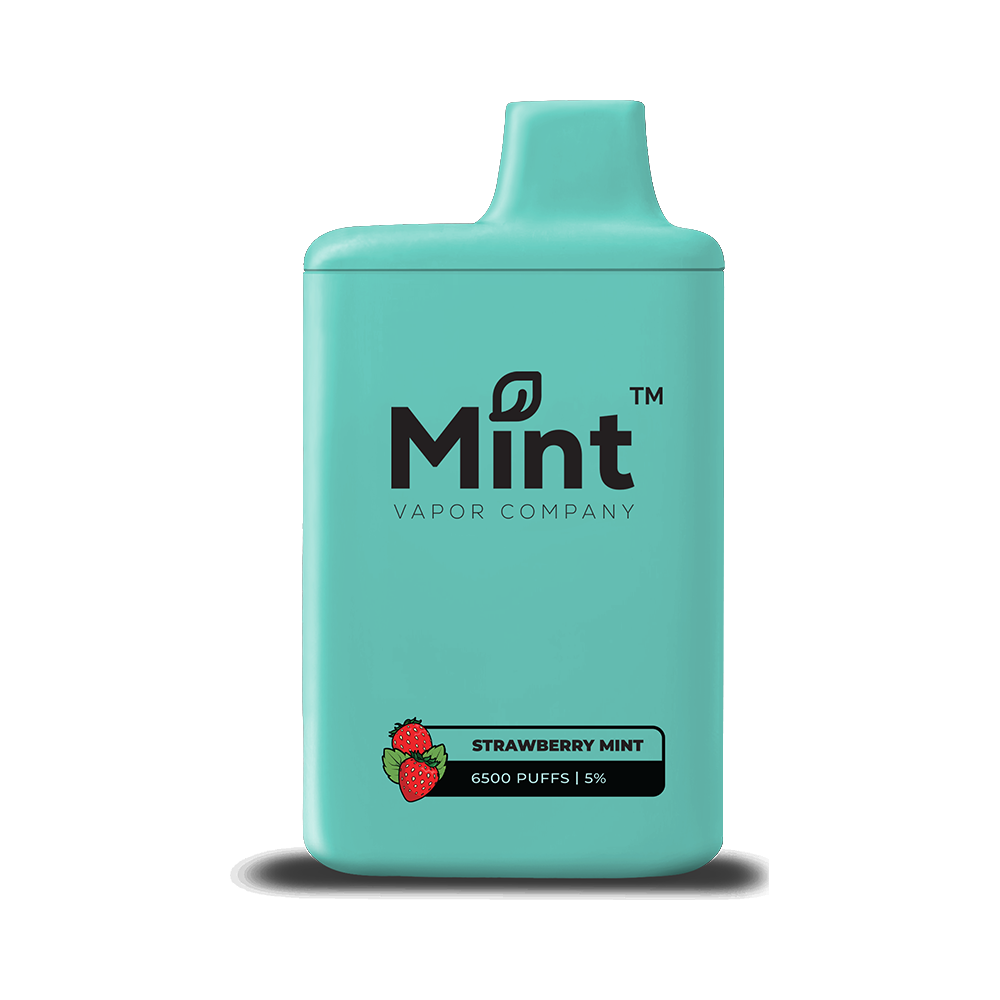 Mint Series Disposable | 6500 Puffs | 16mL | 50mg | MOQ 5 | Strawberry Mint