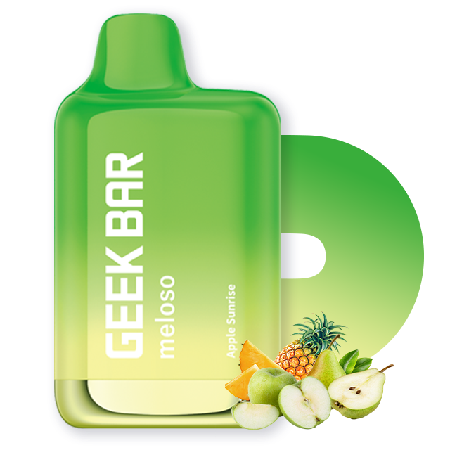 Geek Bar Meloso Max Disposable | 9000 Puffs | 14mL | 50mg | MOQ 5 | Apple Sunrise