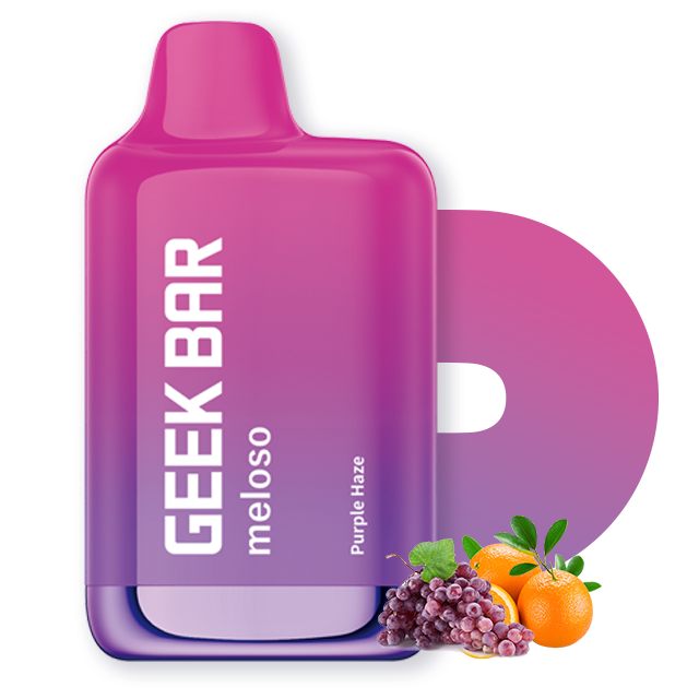 Geek Bar Meloso Max Disposable | 9000 Puffs | 14mL | 50mg | MOQ 5 | Purple Haze
