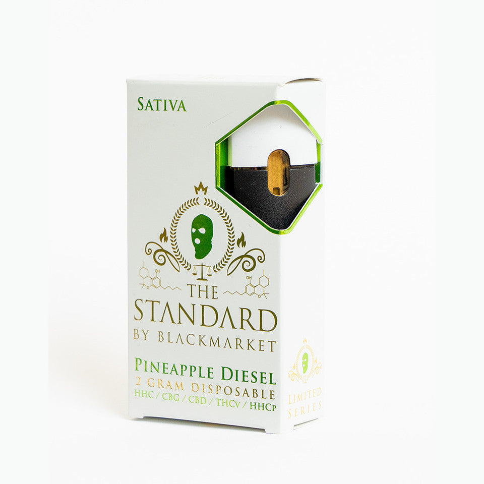 The Standard Rare-Blend Delta Disposable 2g - Pineapple Diesel HHC + CBG + CBD + THCV + HHCP (2g)