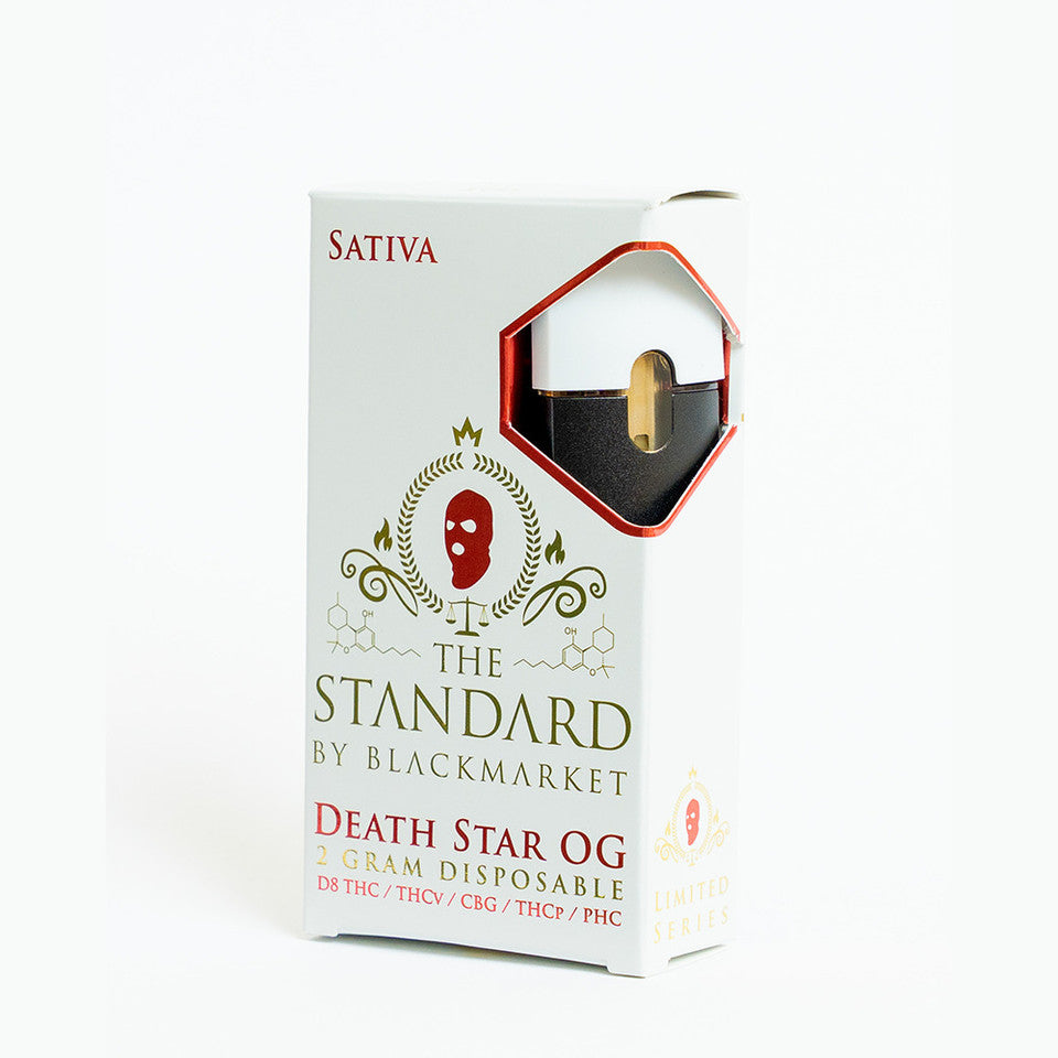 The Standard Rare-Blend Delta Disposable 2g - Death Star OG D8 + THCV + CBG + THCP + PHC (2g)