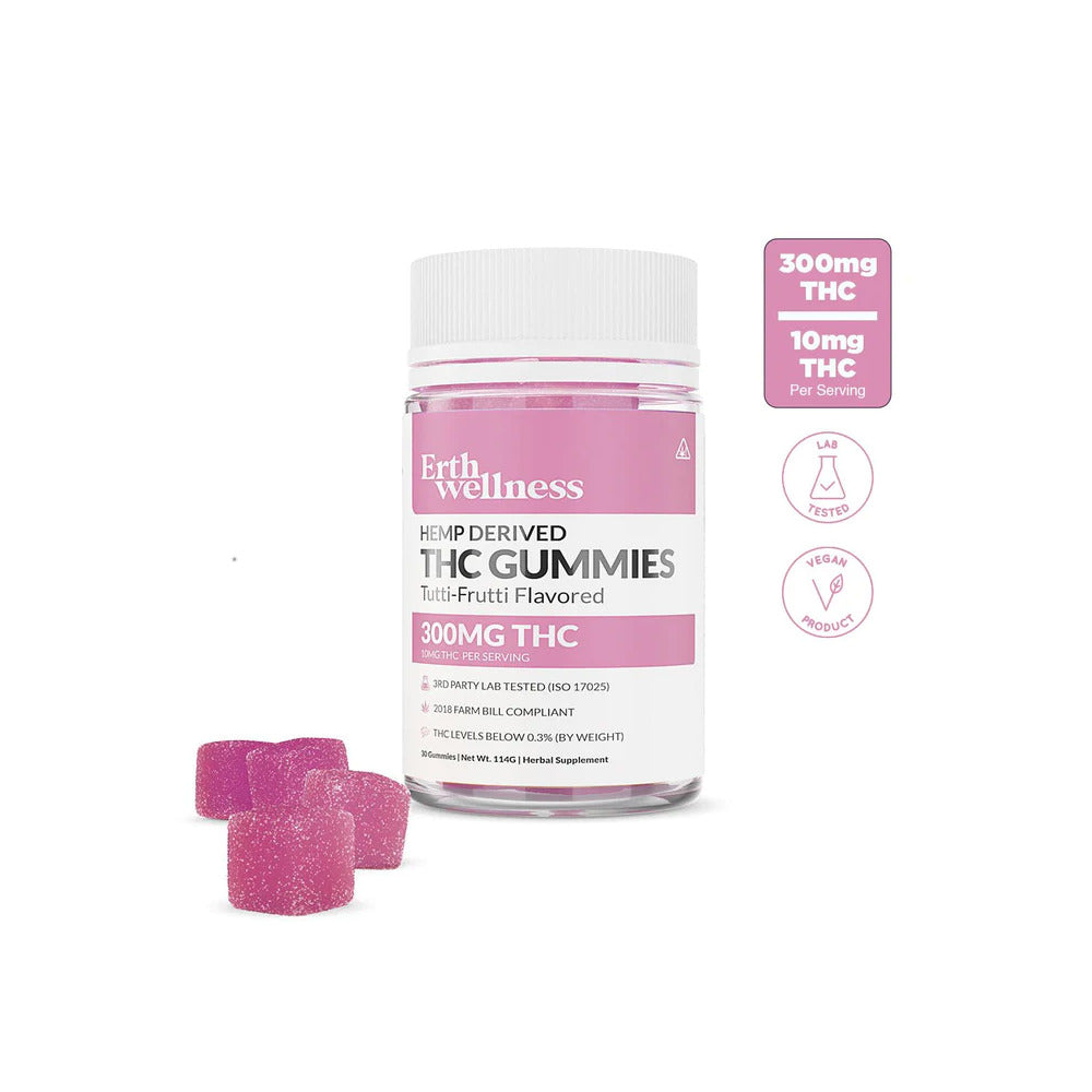 ERTH Gummies (30ct Jar) | Tutti Fruiti Gummies THC 30ct (600mg) 