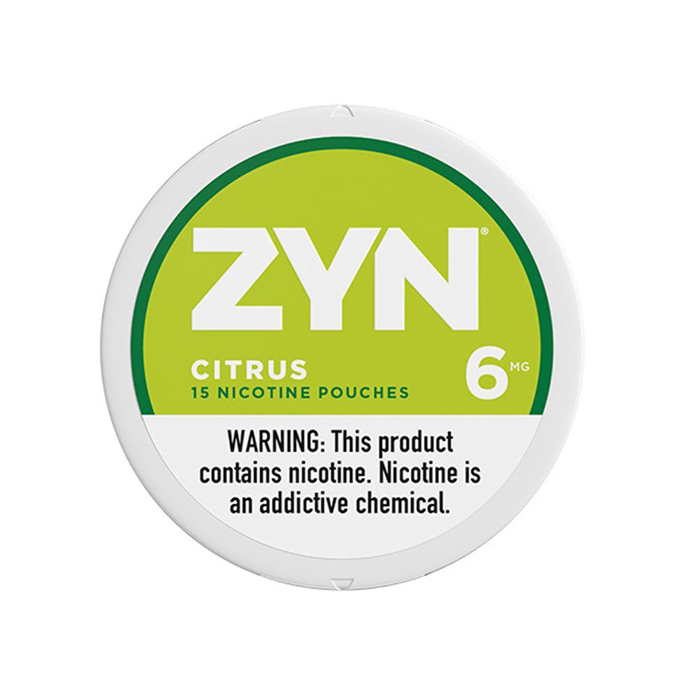 ZYN Nicotine Pouches | (15ct Can) | (5-Can Pack) | 6mg | Citrus