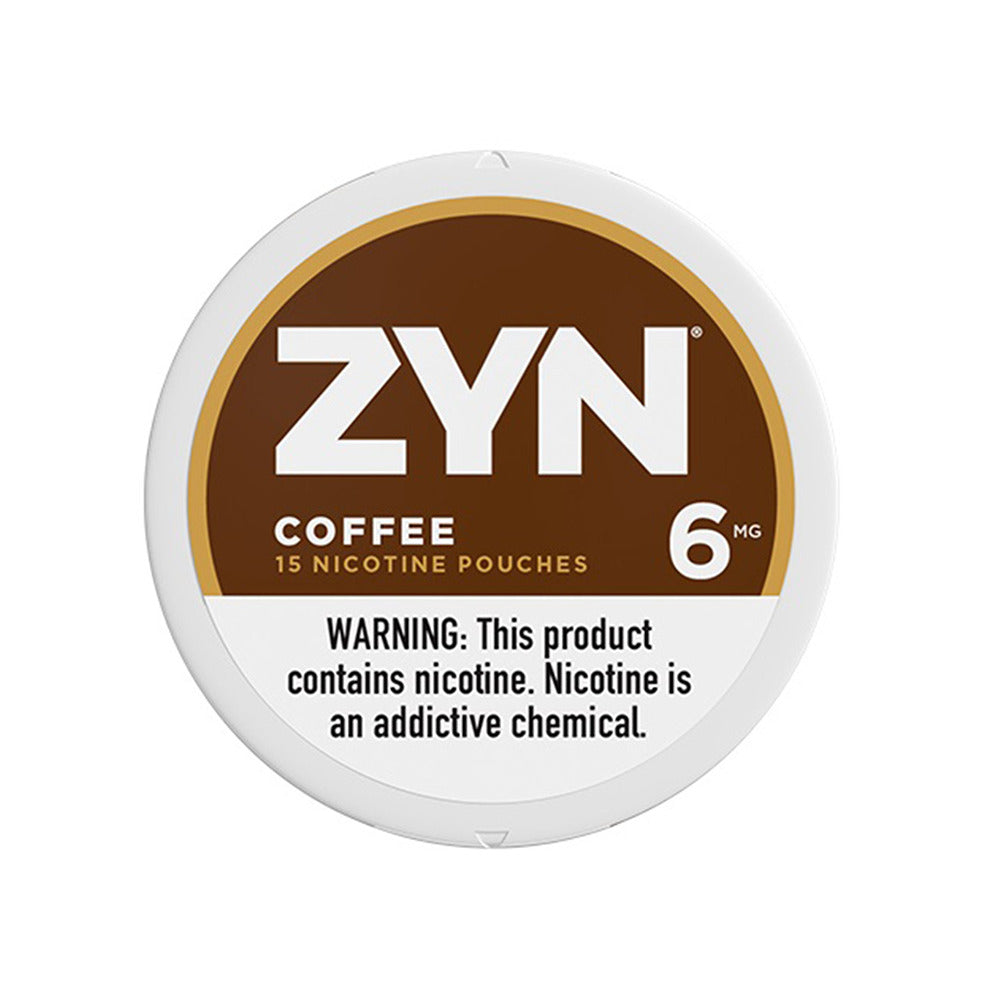 ZYN Nicotine Pouches | (15ct Can) | (5-Can Pack) | 6mg | Coffee