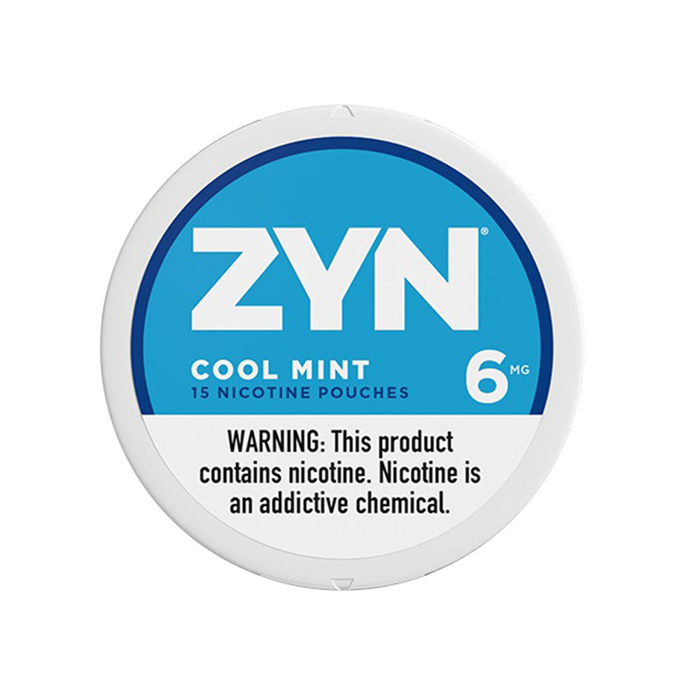 ZYN Nicotine Pouches | (15ct Can) | (5-Can Pack) | 6mg | Cool Mint