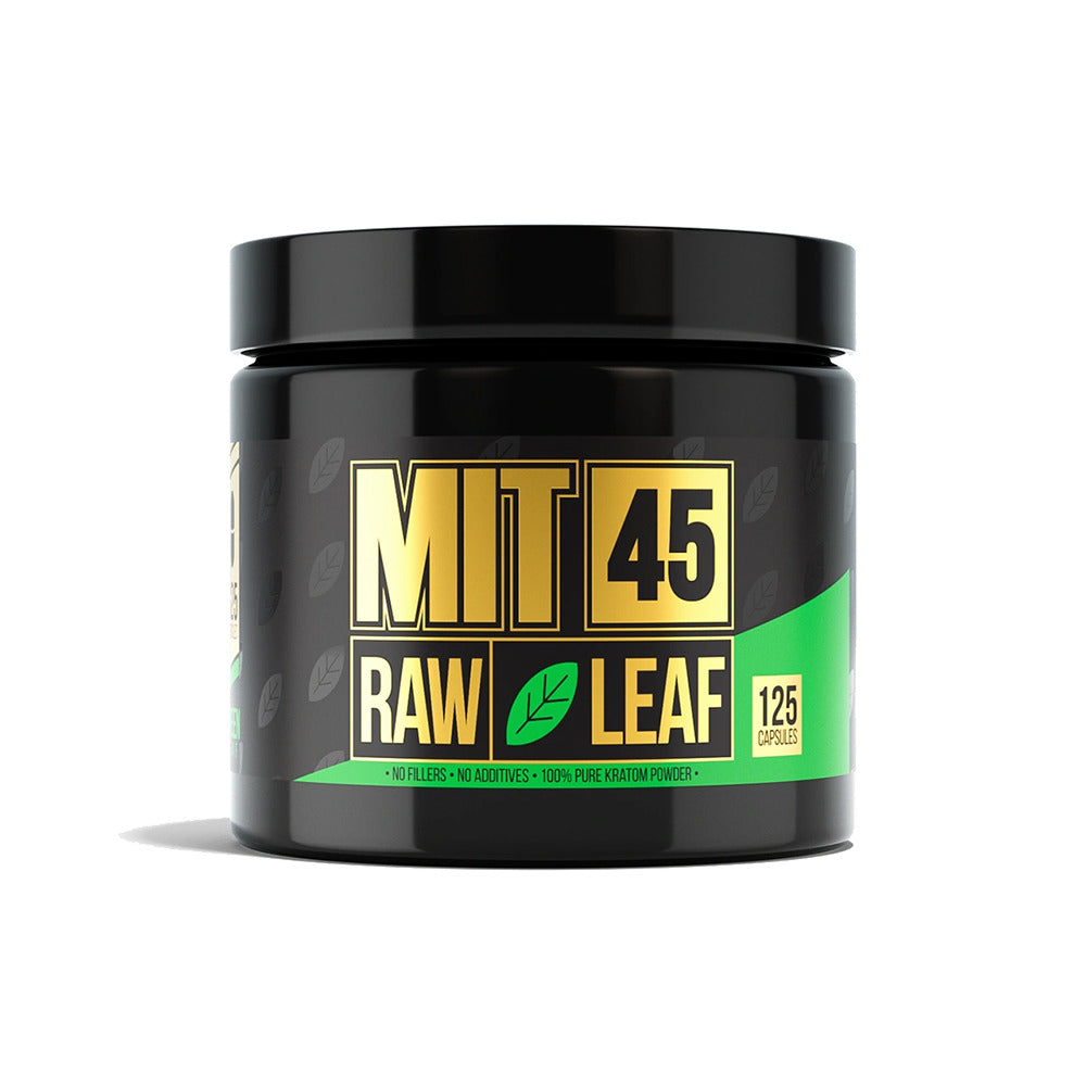 MIT45 Raw Leaf Kratom Capsules (6200mg 125ct Jar) |  Green Vein