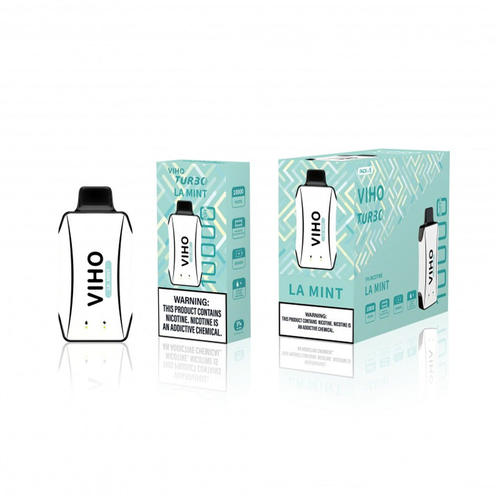 Viho Turbo Disposable | 10000 Puffs | 17mL | 50mg | MOQ 5 | LA Mint with packaging