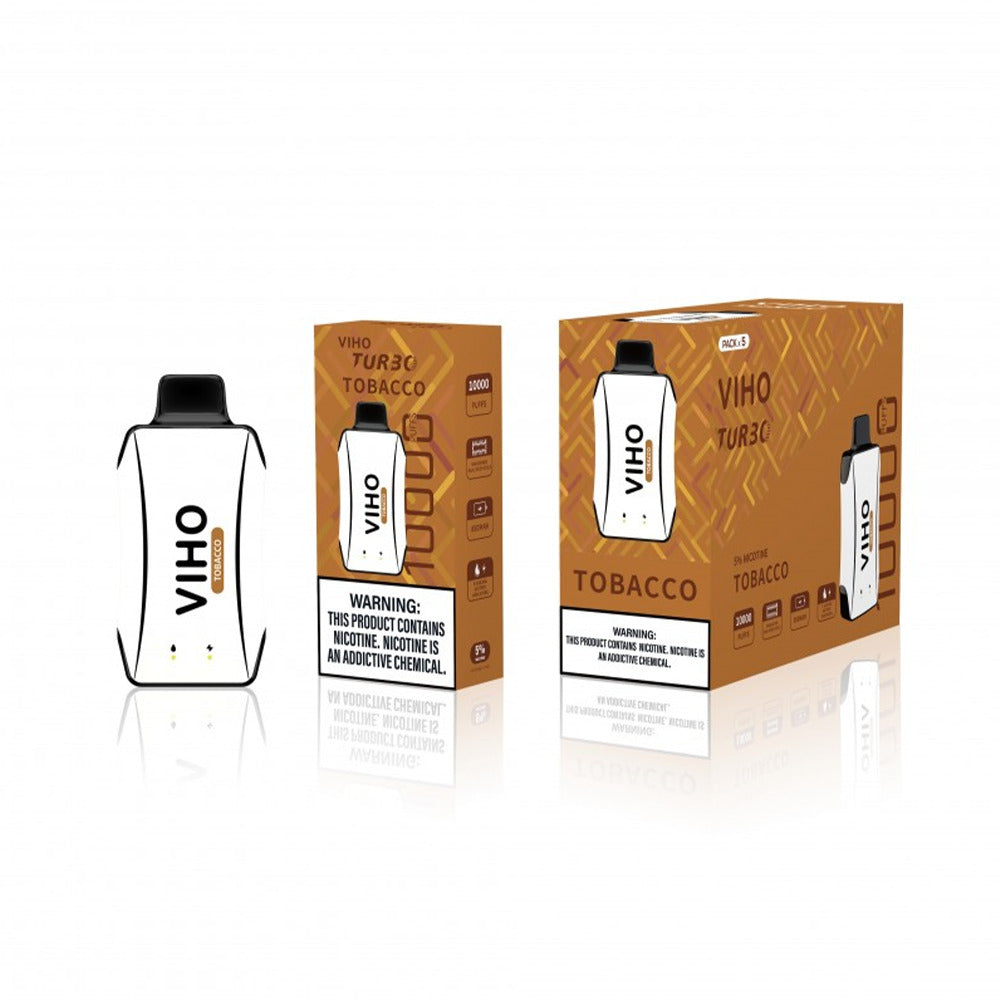 Viho Turbo Disposable | 10000 Puffs | 17mL | 50mg | MOQ 5 | Tobacco with packaging
