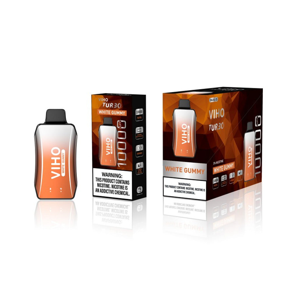 Viho Turbo Disposable | 10000 Puffs | 17mL | 50mg | MOQ 5 | White Gummy with packaging