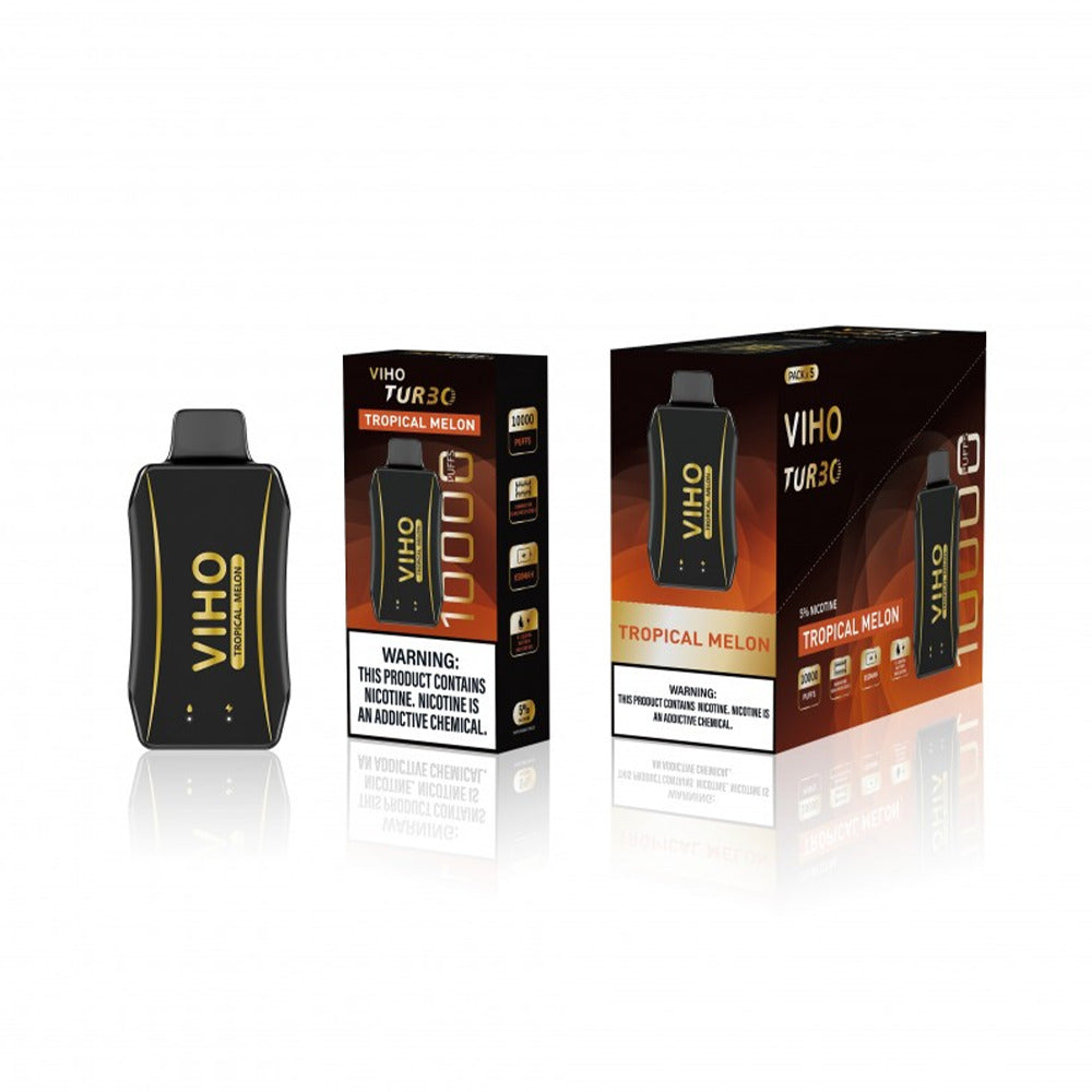 Viho Turbo Disposable | 10000 Puffs | 17mL | 50mg | MOQ 5 | Tropical Melon with packaging