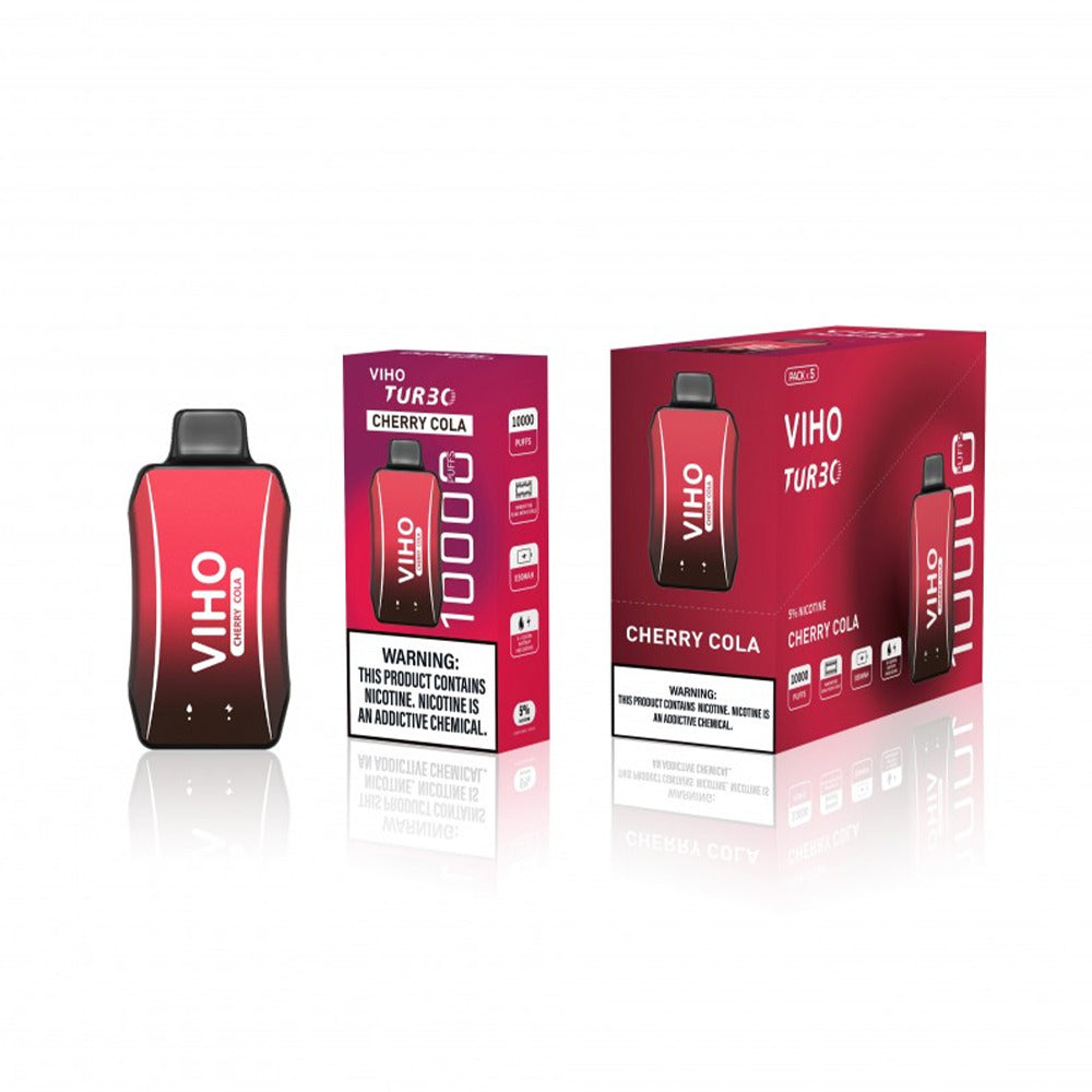 Viho Turbo Disposable | 10000 Puffs | 17mL | 50mg | MOQ 5 | Cherry Cola with packaging