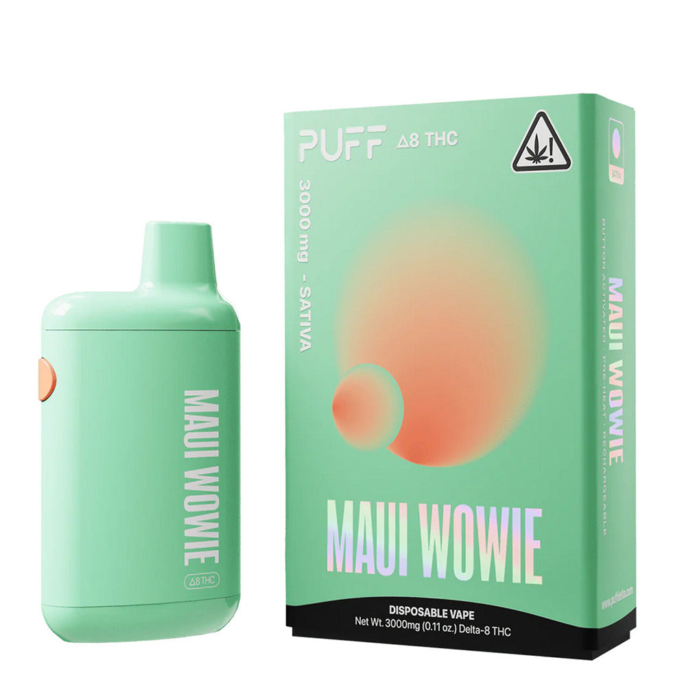 Puff Delta D8 Disposable (3g) - Maui Wowie with packaging