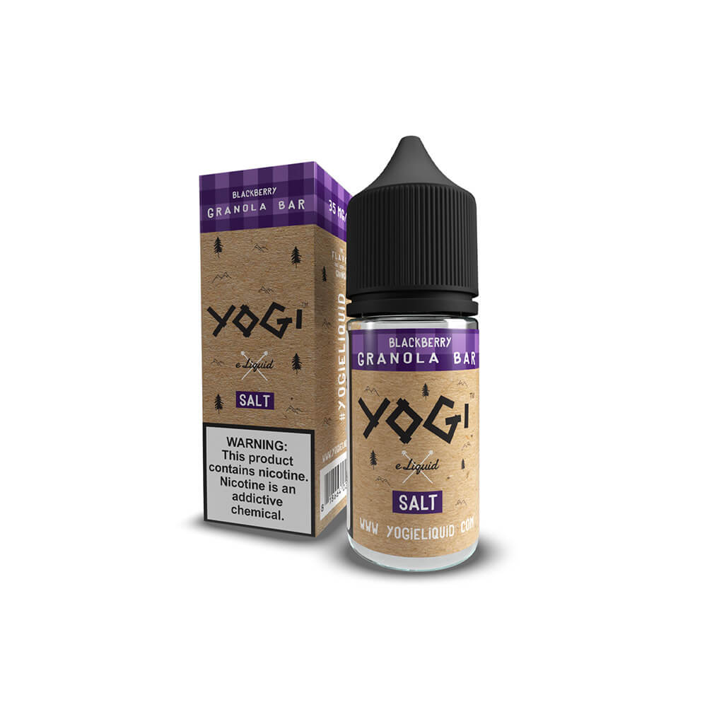 Yogi Salt Series E-Liquid 30mL | Blackberry with Packaging