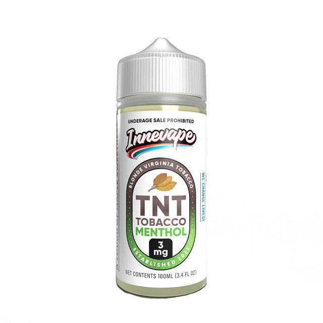 Innevape TFN Series E-Liquid | 100mL | 3mg | (Freebase) | TNT Tobacco Menthol