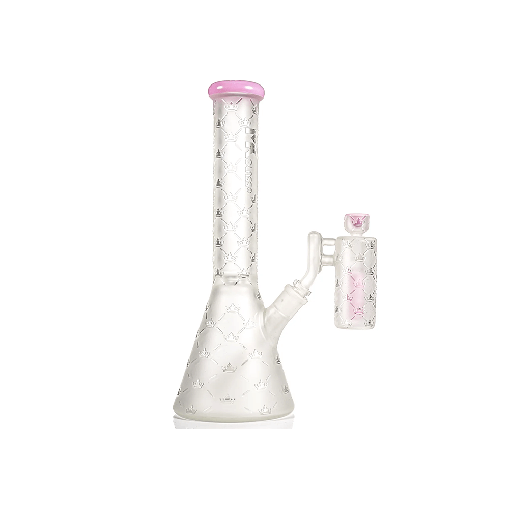 MKGlass MK197 Designer Beaker 14″ Water Pipe | Slime Pink