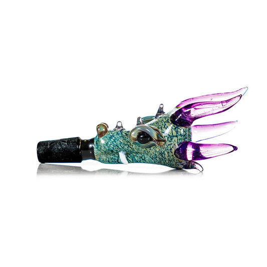 MKGlass MKBL21 Glass Dragon Bowl | Blue