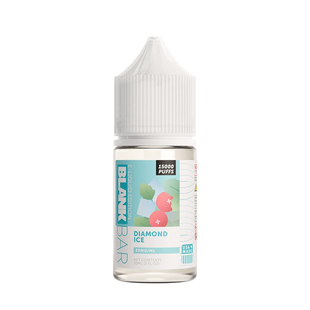 Blank Bar 15000 Puff Salt Series E-Liquid 30mL (Salt Nic) Diamond Ice