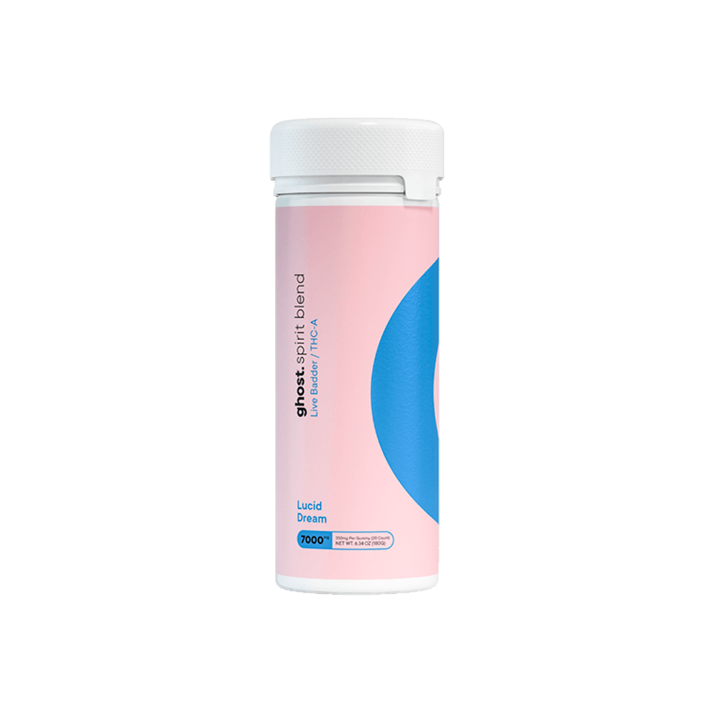 Ghost Spirit Blend THCA Live Badder Gummies (7000mg 20ct Jar) Luicd Dream