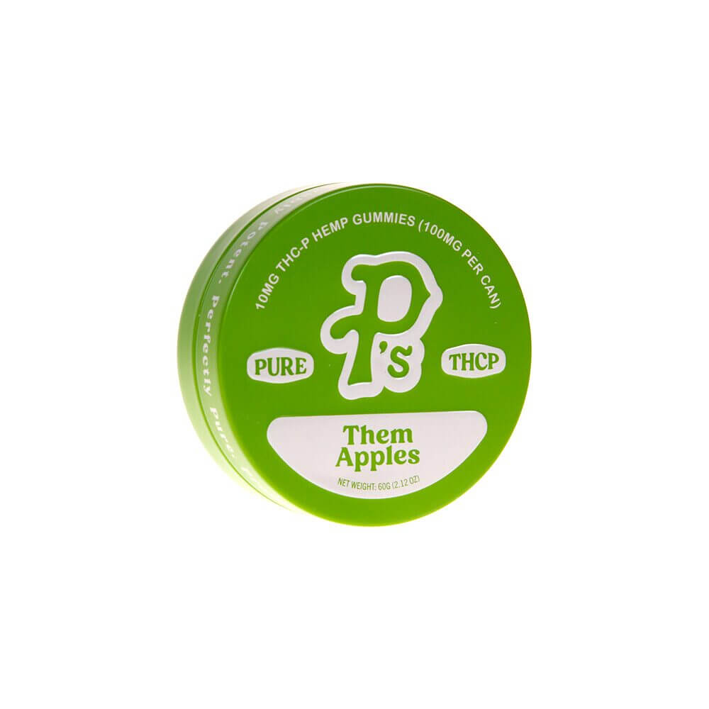 Pushin’ P’s Pure THC-P Gummies (100mg 10ct Tin) Them Apples