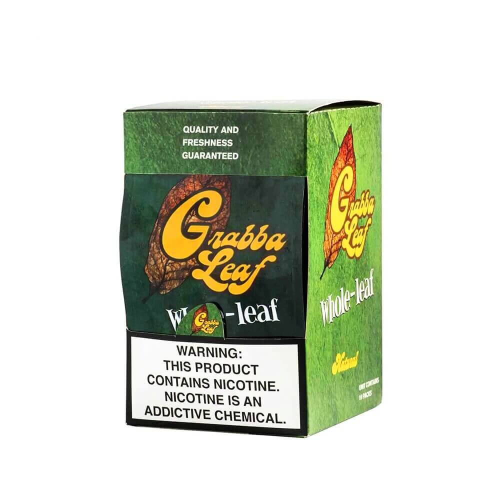 Grabba Leaf Cigar Leaf 1-Whole Leaf (10pc Display Box) 