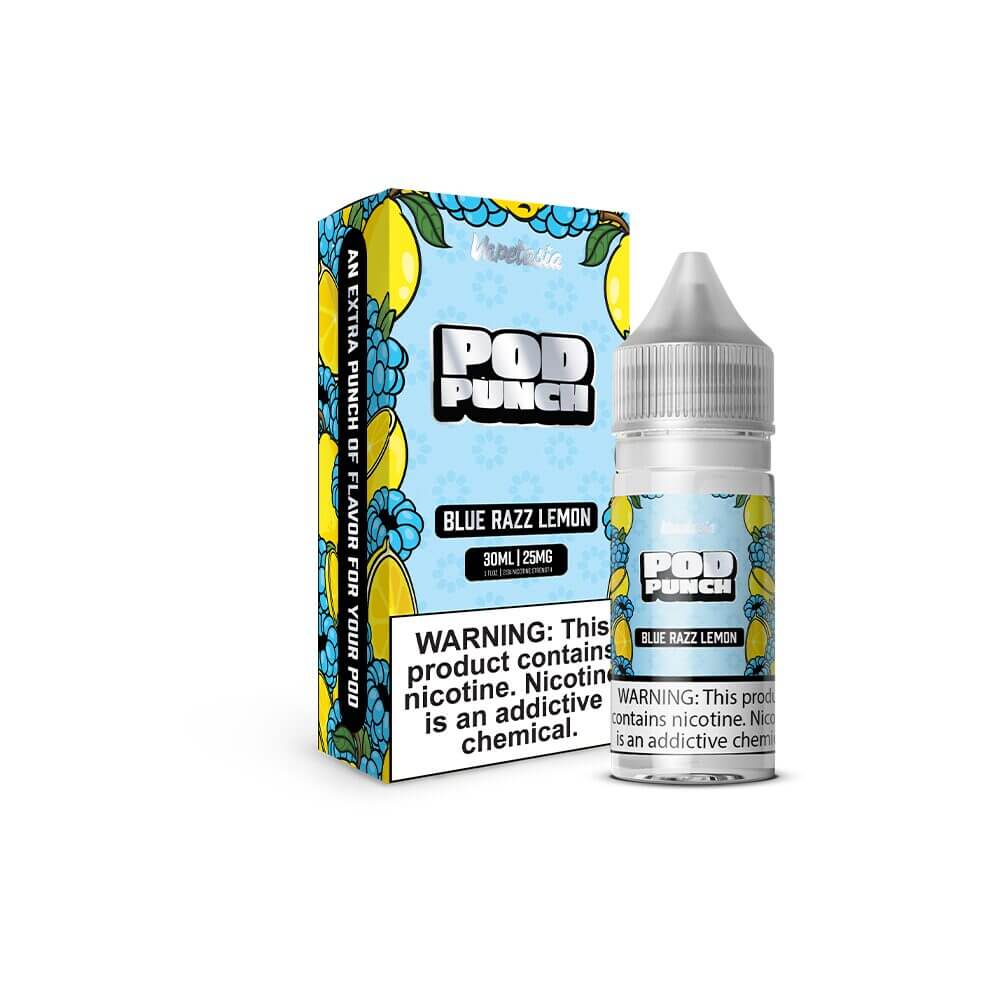 Vapetasia Salt Series E-Liquid | 30mL | 25mg | (Salt Nic) | Pod Punch Blue Razz Lemon with Packaging