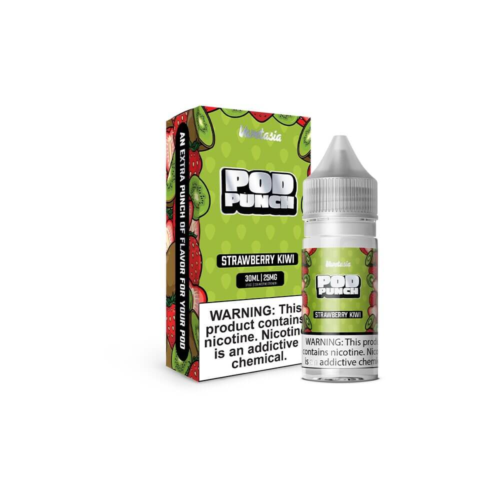 Vapetasia Salt Series E-Liquid | 30ML | 25mg | Pod Punch | Strawberry Kiwi Ice with packaging