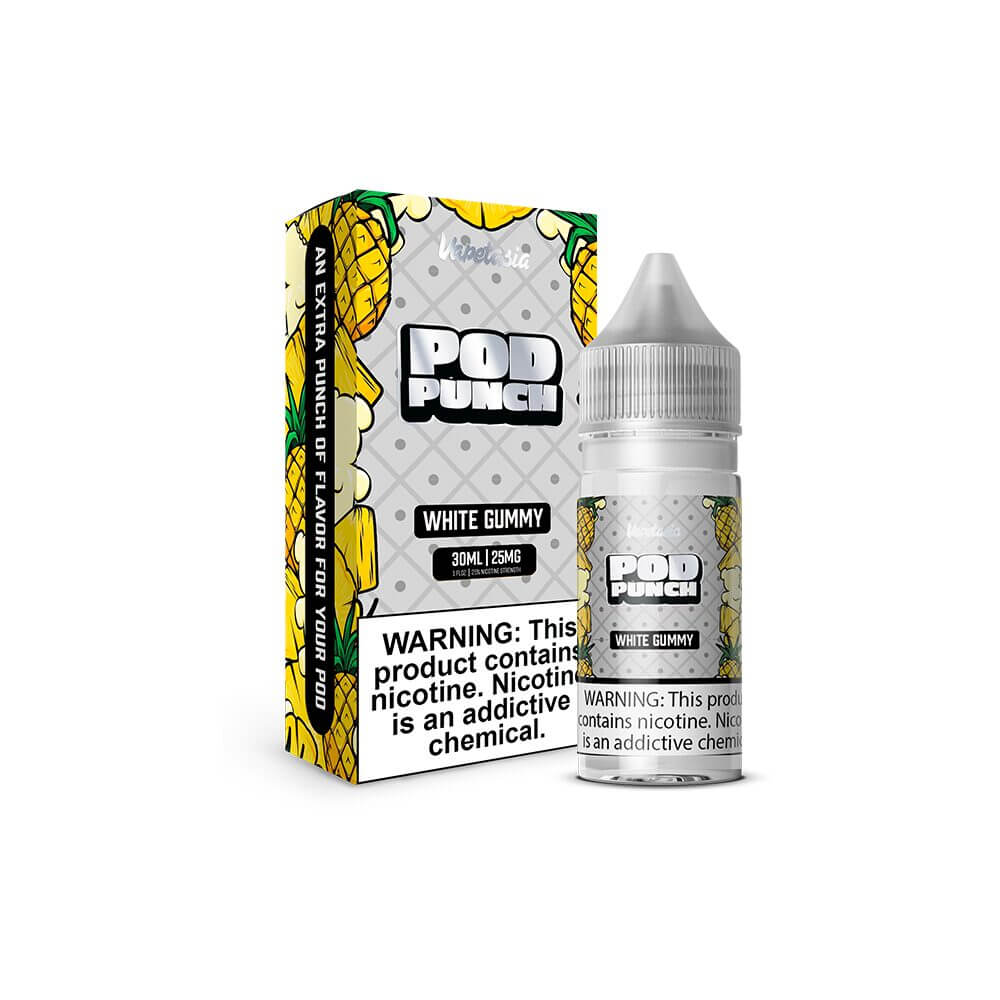 Vapetasia Salt Series E-Liquid | 30mL | 25mg | (Salt Nic) | Pod Punch White Gummy with Packaging