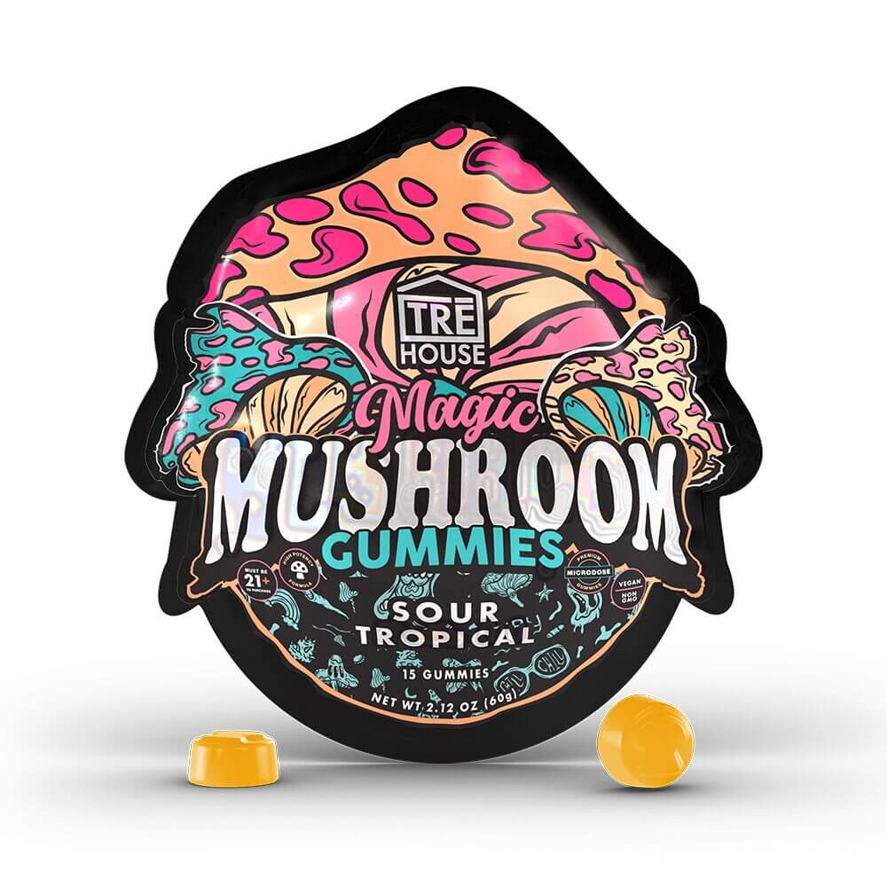 Tre House Magic Mushroom Gummies (15ct Pouch) | Sour Tropical