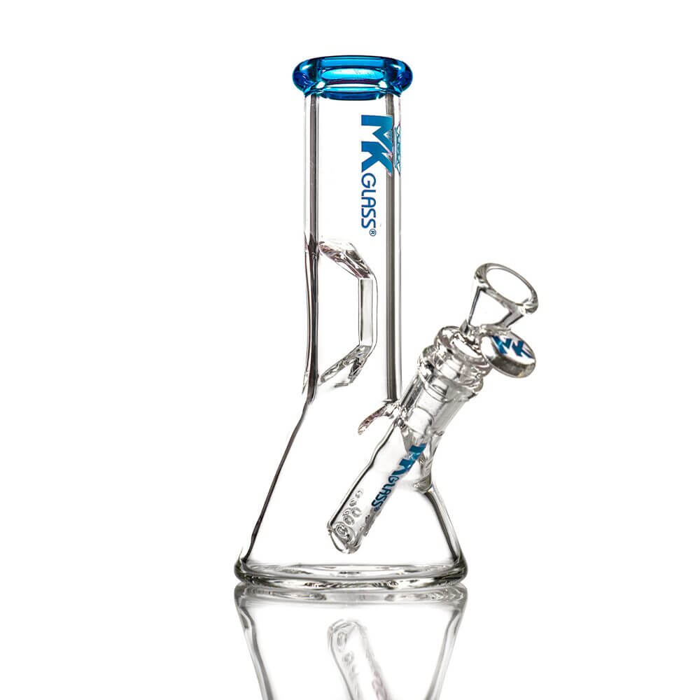 MKGlass MK8 Ice Catcher Breaker 8″ Water Pipe |  Blue