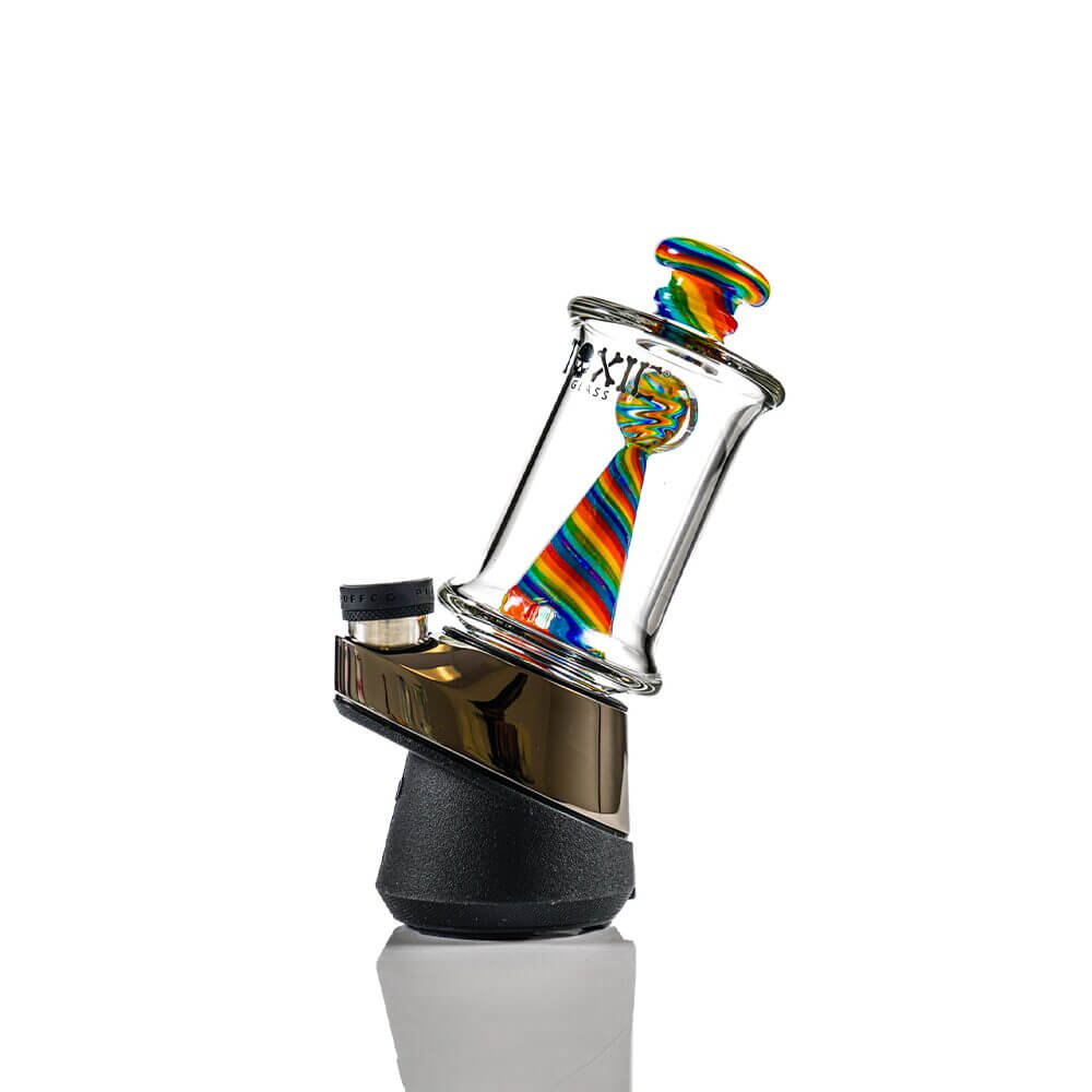 MKGlass TXAT85 Toxic Candyland Puffco Glass Attachment Rainbow