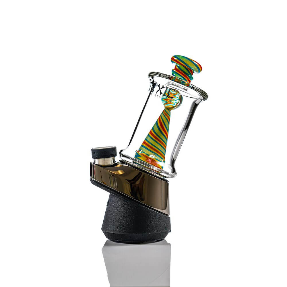 MKGlass TXAT85 Toxic Candyland Puffco Glass Attachment Green