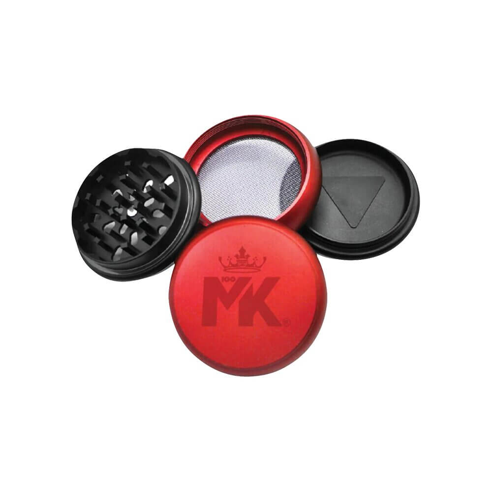 MKGlass MKGR3 Double Decker Premium Grinder Display (6pc Display) Red