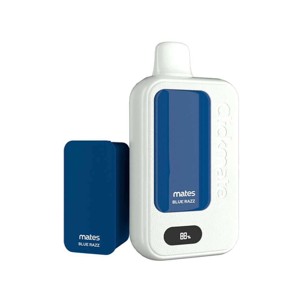 7Daze Clickmate 2% Disposable Starter Kit | 15000 Puffs | 18mL | 20mg | MOQ | Blue Razz