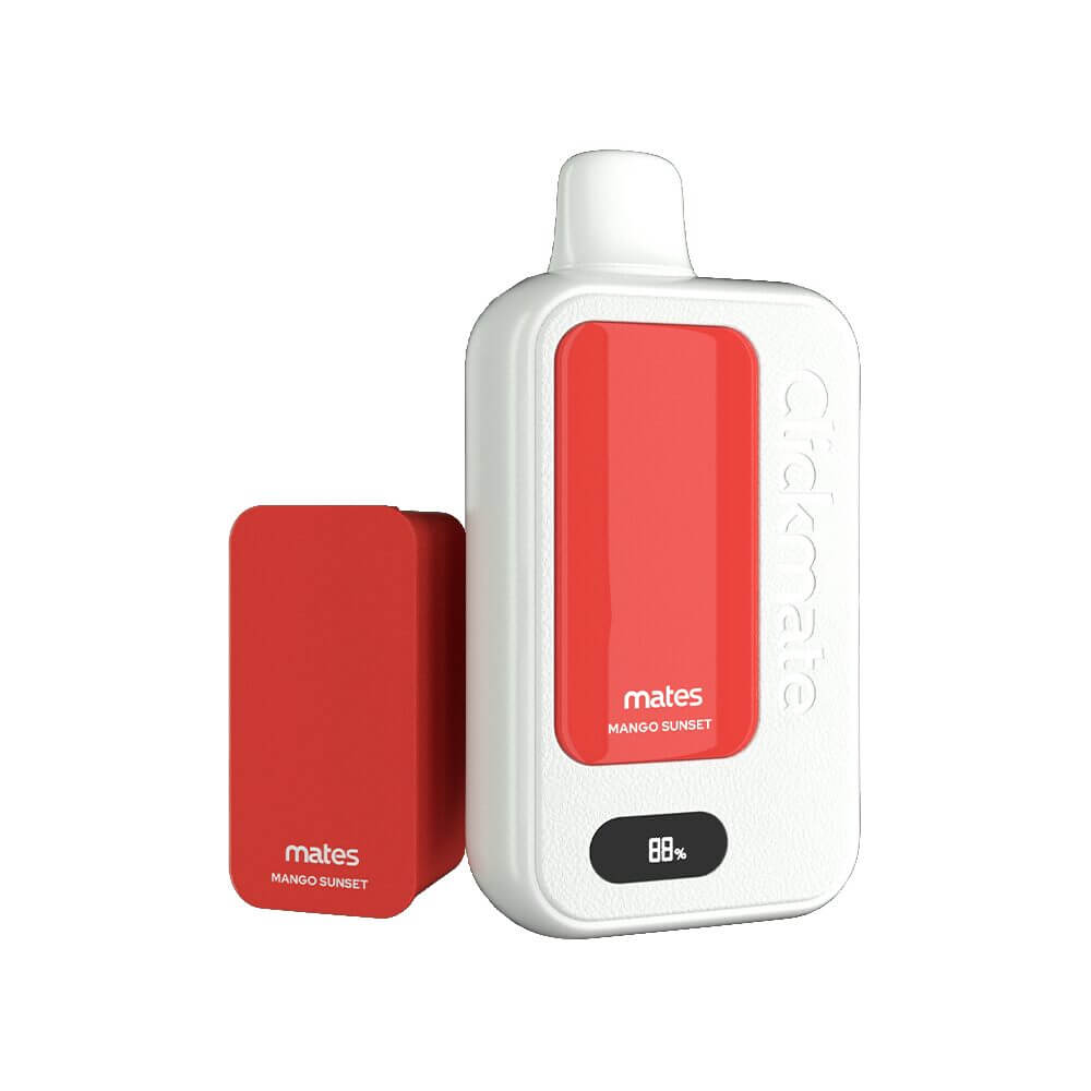 7Daze Clickmate Disposable Starter Kit | 15000 Puffs | 18mL | 50mg | MOQ 5 | Mango Sunset