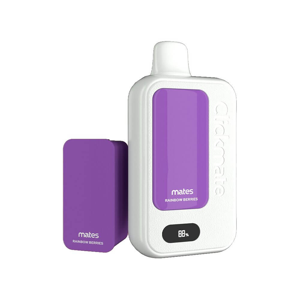 7Daze Clickmate Disposable Starter Kit | 15000 Puffs | 18mL | 50mg | MOQ 5 | Rainbow Berries