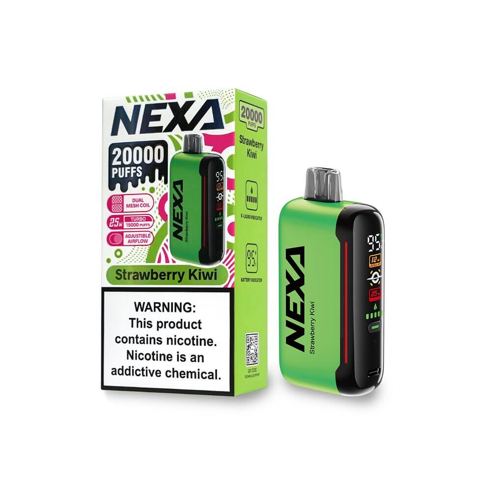 NEXA N20000 Disposable | 20000 Puffs | 20mL | 50mg | MOQ 5 | Strawberry Kiwi  with Packaging