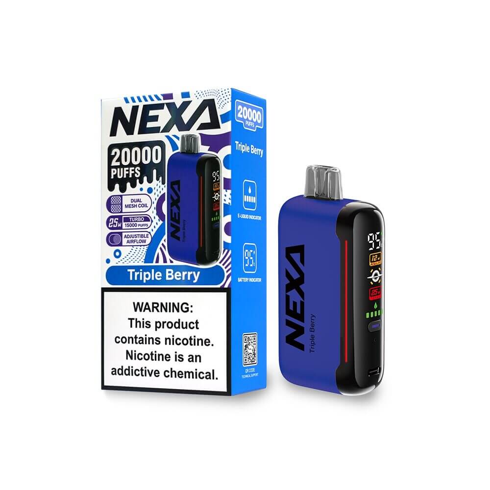 NEXA N20000 Disposable | 20000 Puffs | 20mL | 50mg | MOQ 5 | Triple Berry with Packaging