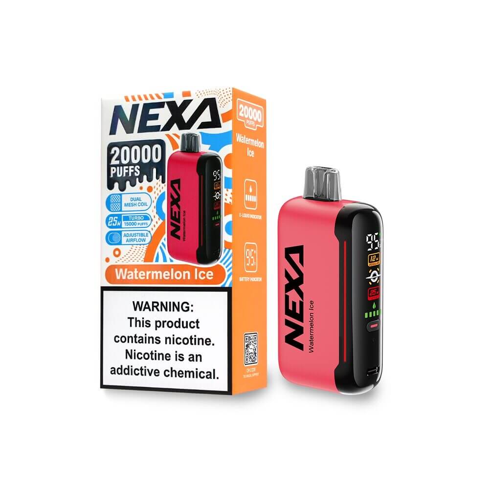 NEXA N20000 Disposable | 20000 Puffs | 20mL | 50mg | MOQ 5 | Watermelon Ice with Packaging