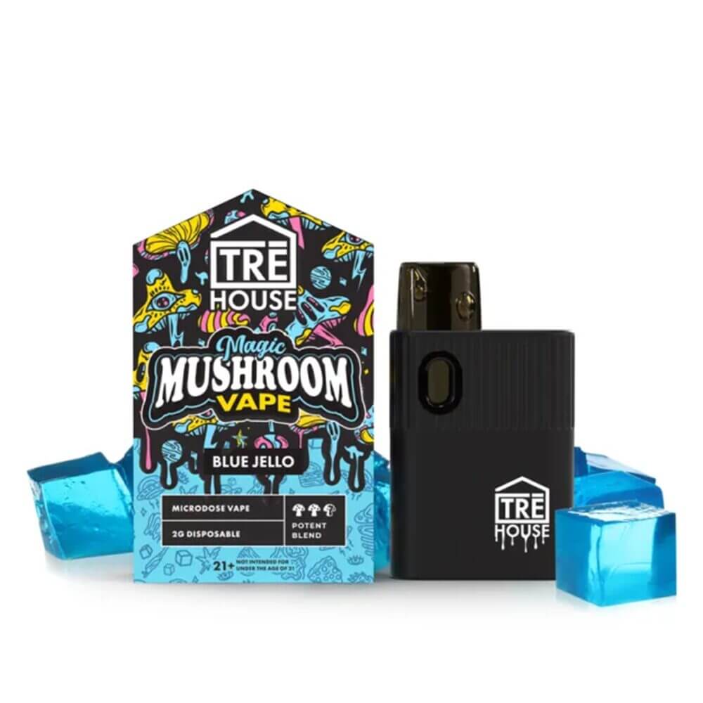 Tre House Magic Mushroom Disposable (2g) | Blue Jello with Packaging
