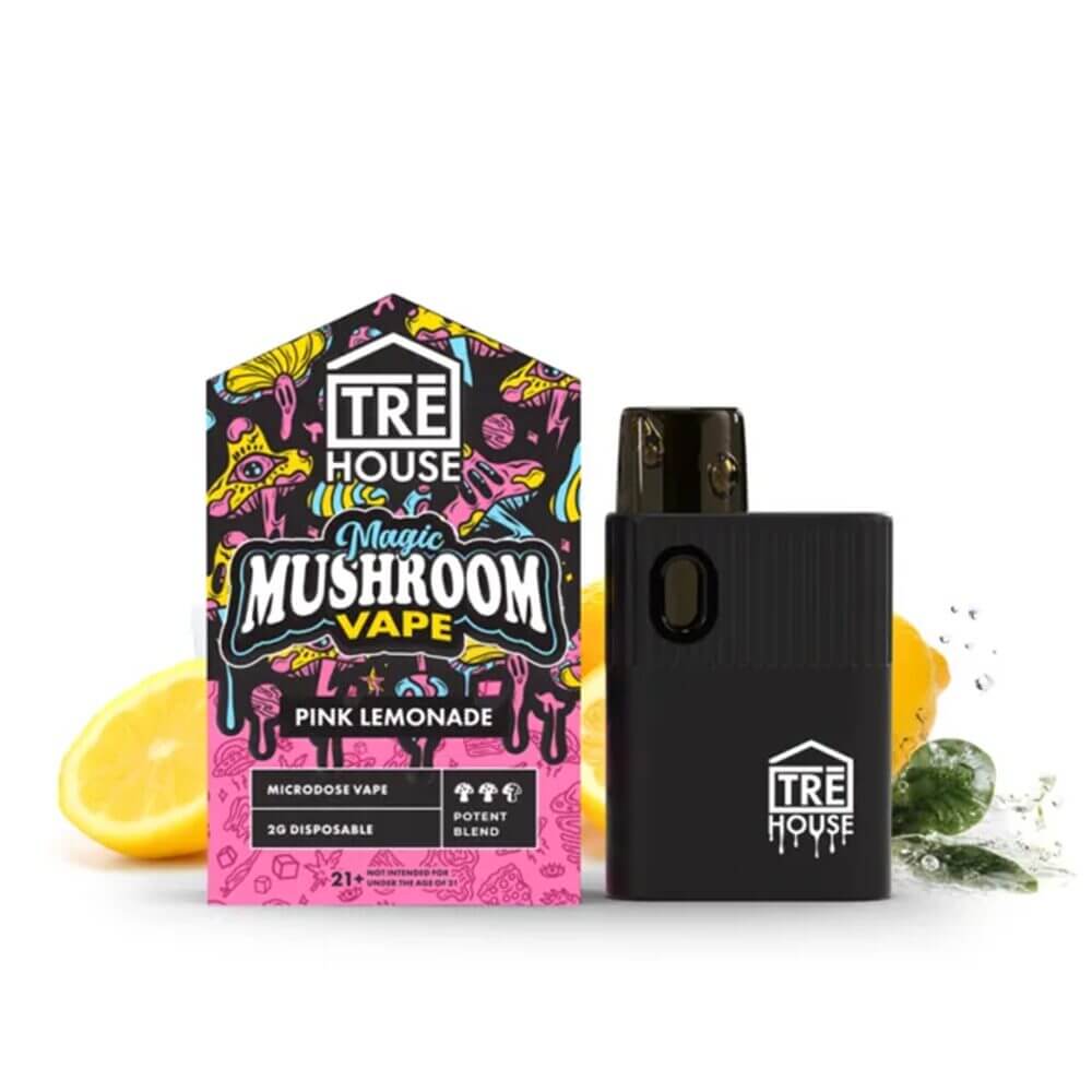 Tre House Magic Mushroom Disposable (2g) | Pink Lemonade with Packaging