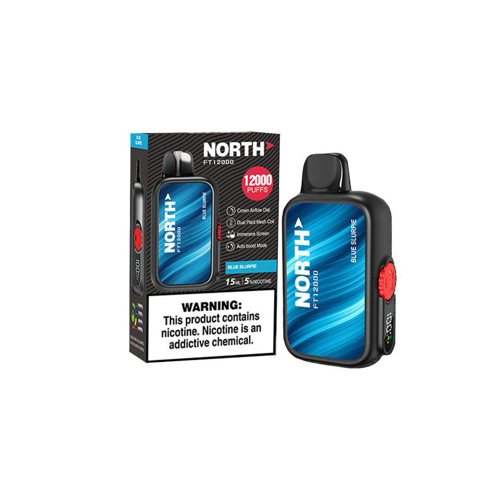 North FT12000 Disposable | 12000 Puffs | 15mL | 50mg | MOQ 5 | Blue Slurpie with packaging