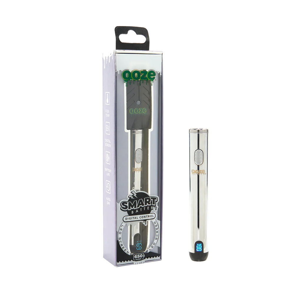 Ooze Smart 510 Battery + USB (650mAh) Chrome