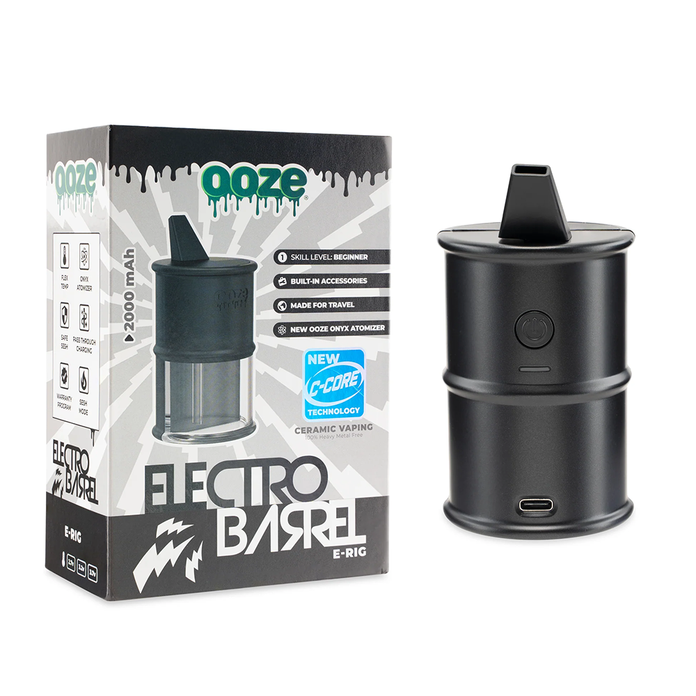 Ooze Electro Barrel Dab Rig (2000mAh) Black