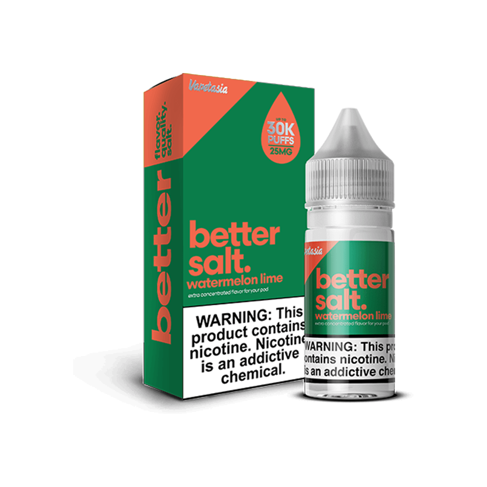 Vapetasia Salt Series E-Liquid | 30k Puffs | 25mg | Better Salt | Watermelon Lime with packaging