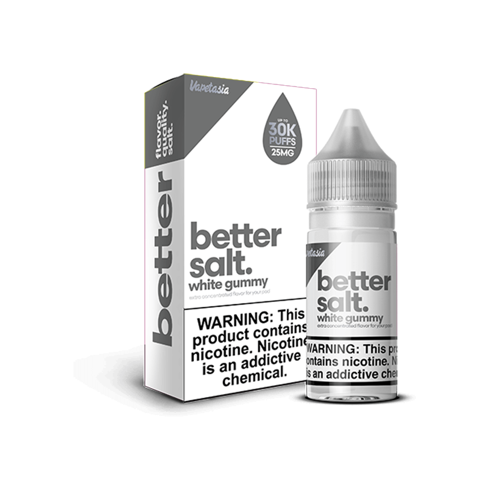 Vapetasia Salt Series E-Liquid | 30k Puffs | 25mg | Better Salt | White Gummy with packaging