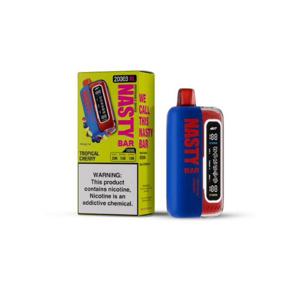 Nasty Bar XL Disposable | 20000 Puffs | 17mL | 50mg | MOQ 5 | Tropical Cherry with Packaging