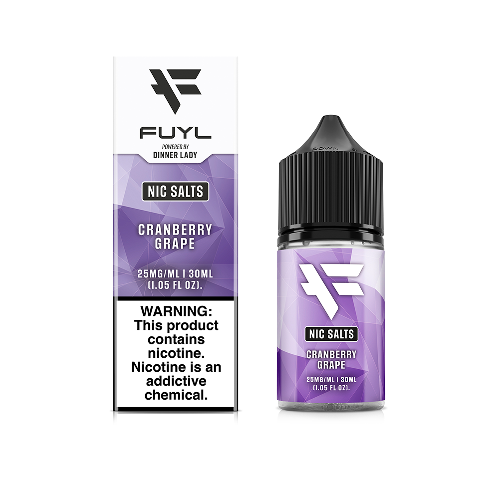 Fuyl Salt Series E-Liquid 30mL (Salt Nic)- Cranberry Grape with packaging