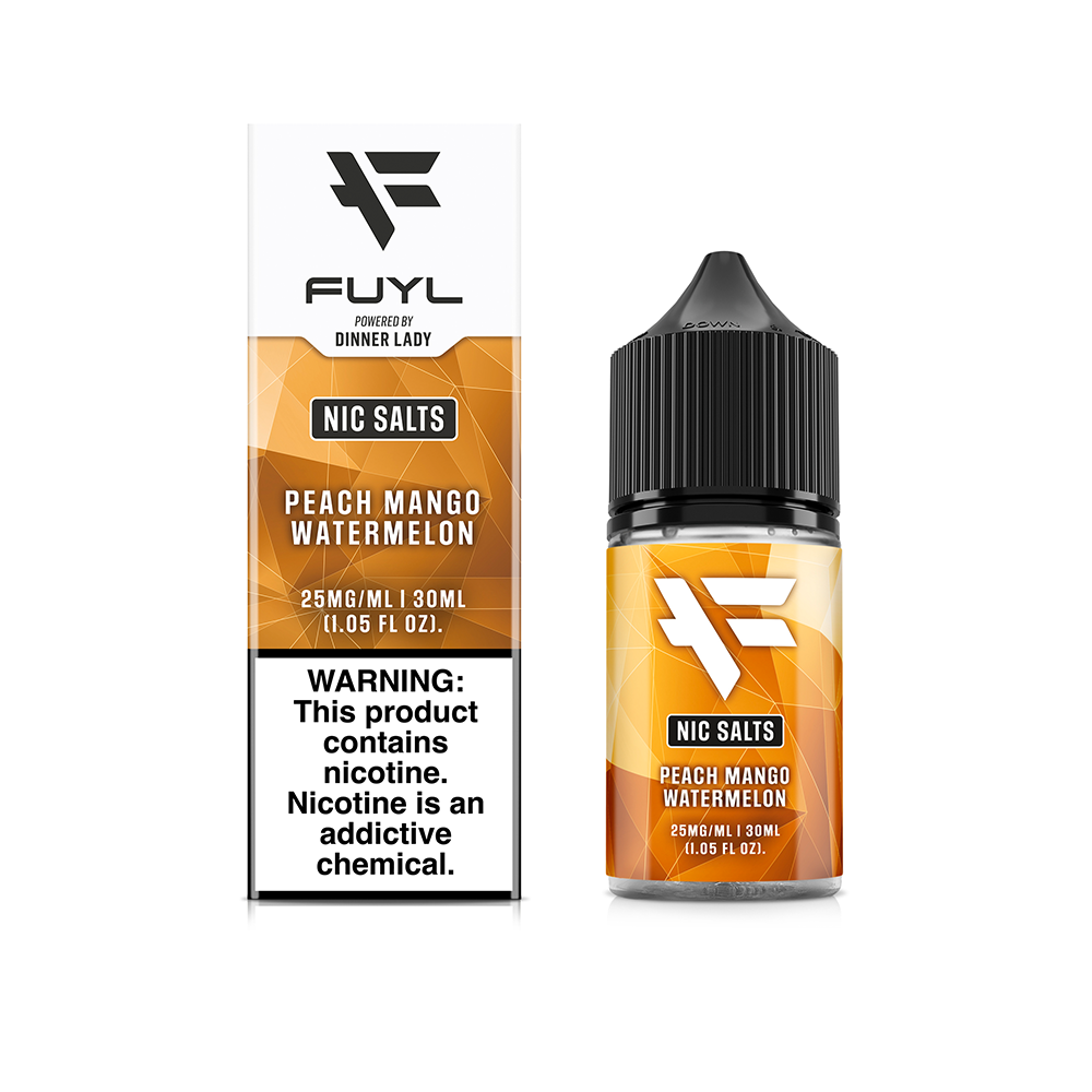 Fuyl Salt Series E-Liquid 30mL (Salt Nic)- Peach Mango Watermelon with packaging